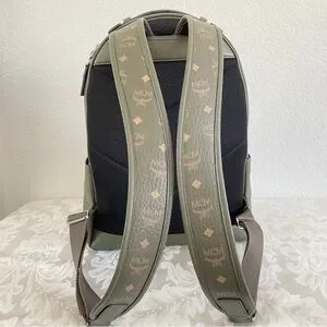MCM | Bags | Mcm Military Green Backpack Mixed Leather  display picture 3